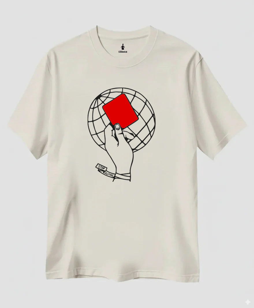 Camiseta Tarjeta Roja (blanca)