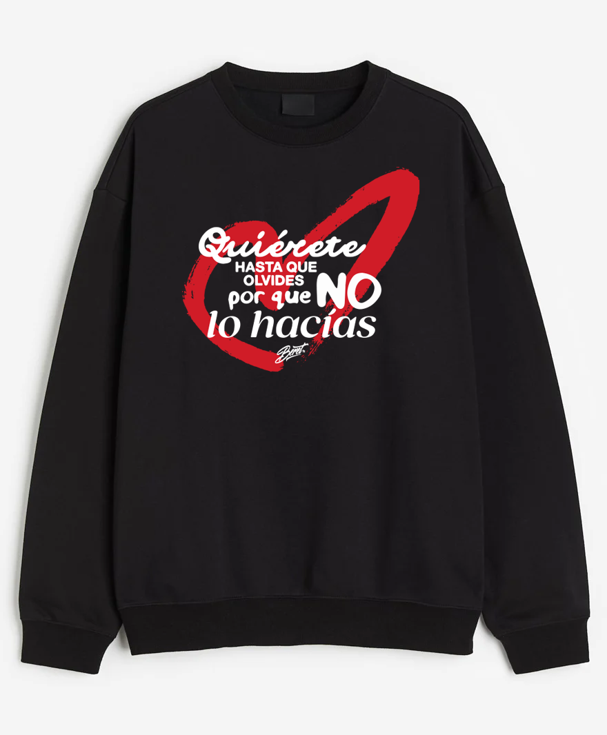 Sudadera básica unisex Quiérete - Beret