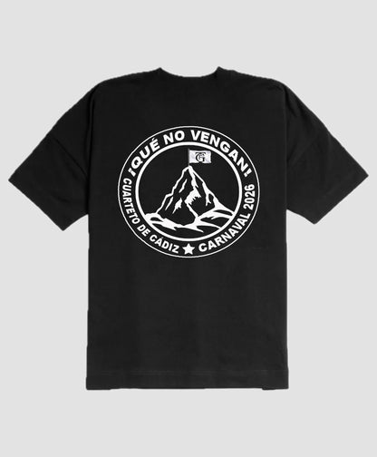 Camiseta Cuarteto 'Que no vengan' negra