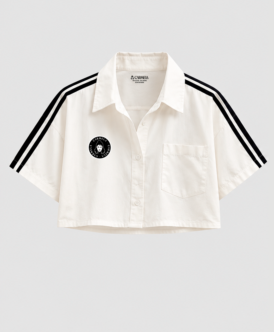 Camisa Cropped Retro - Carmela