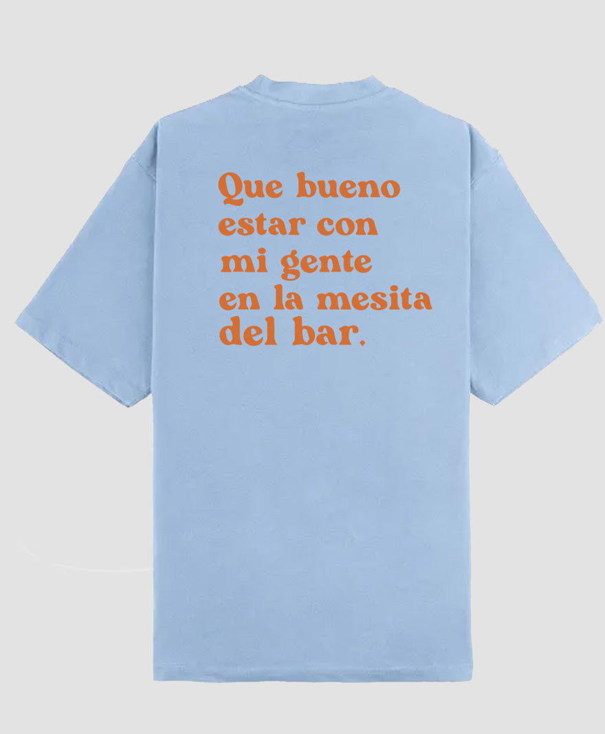 Camiseta azul Que me gusta - El Duende Callejero