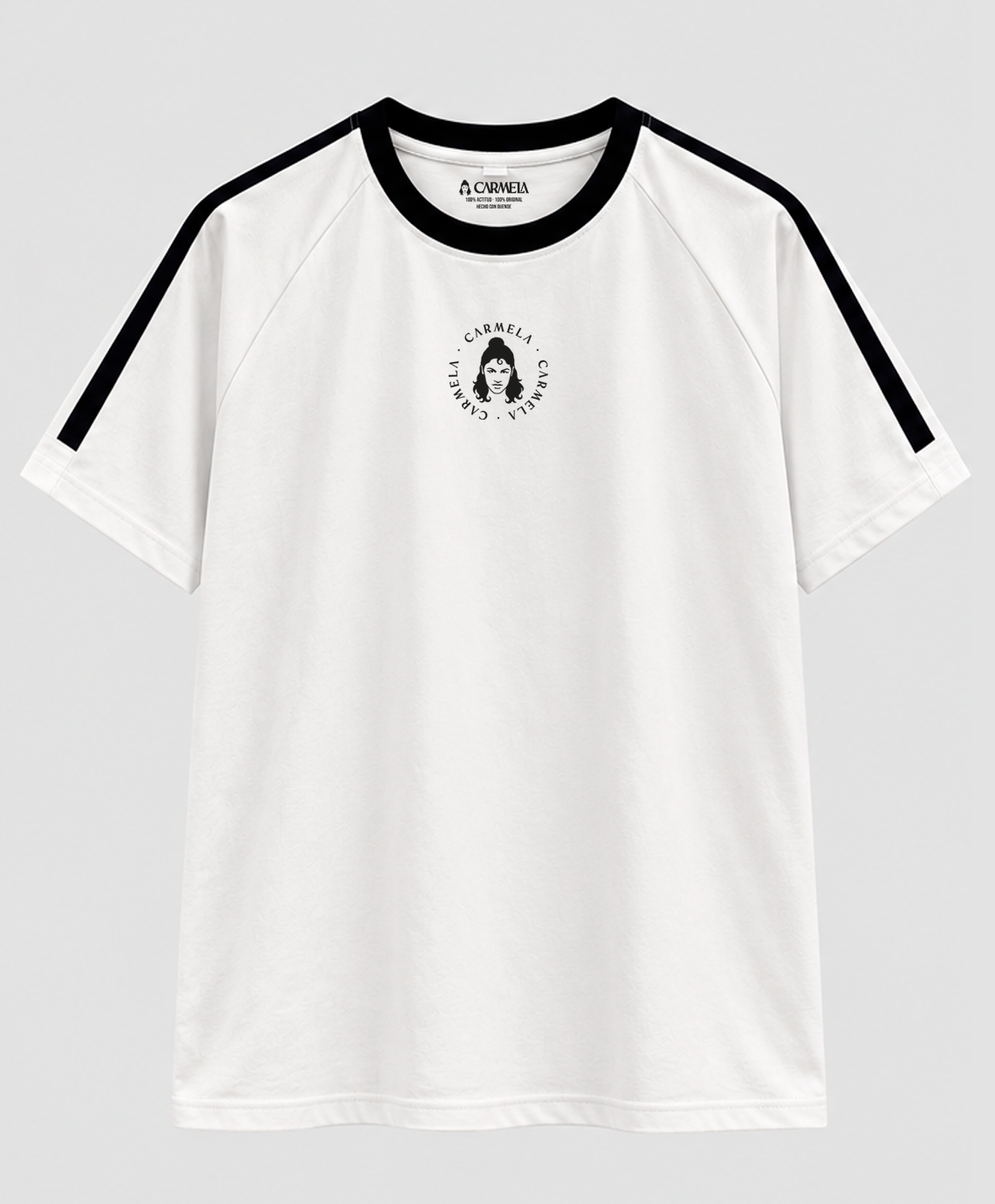 Camiseta Oversized blanca Track unisex - Carmela