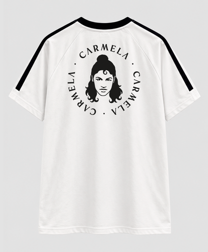 Camiseta Oversized blanca Track unisex - Carmela
