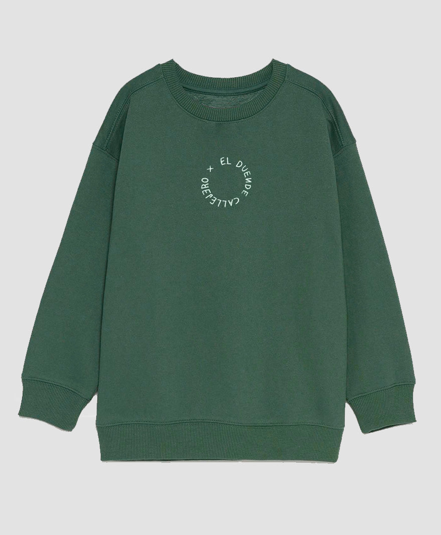 Sudadera básica verde - El Duende Callejero